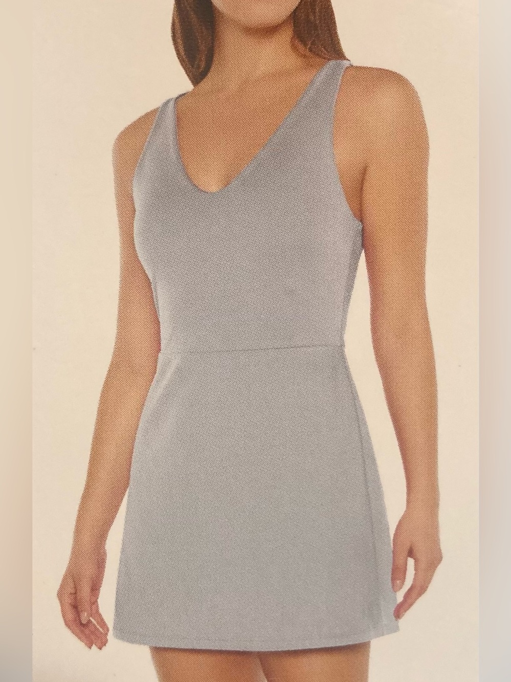 Gap Fit Woman’s Large  Sleeveless V-Neck Mini Dress in Light Blue NWOT